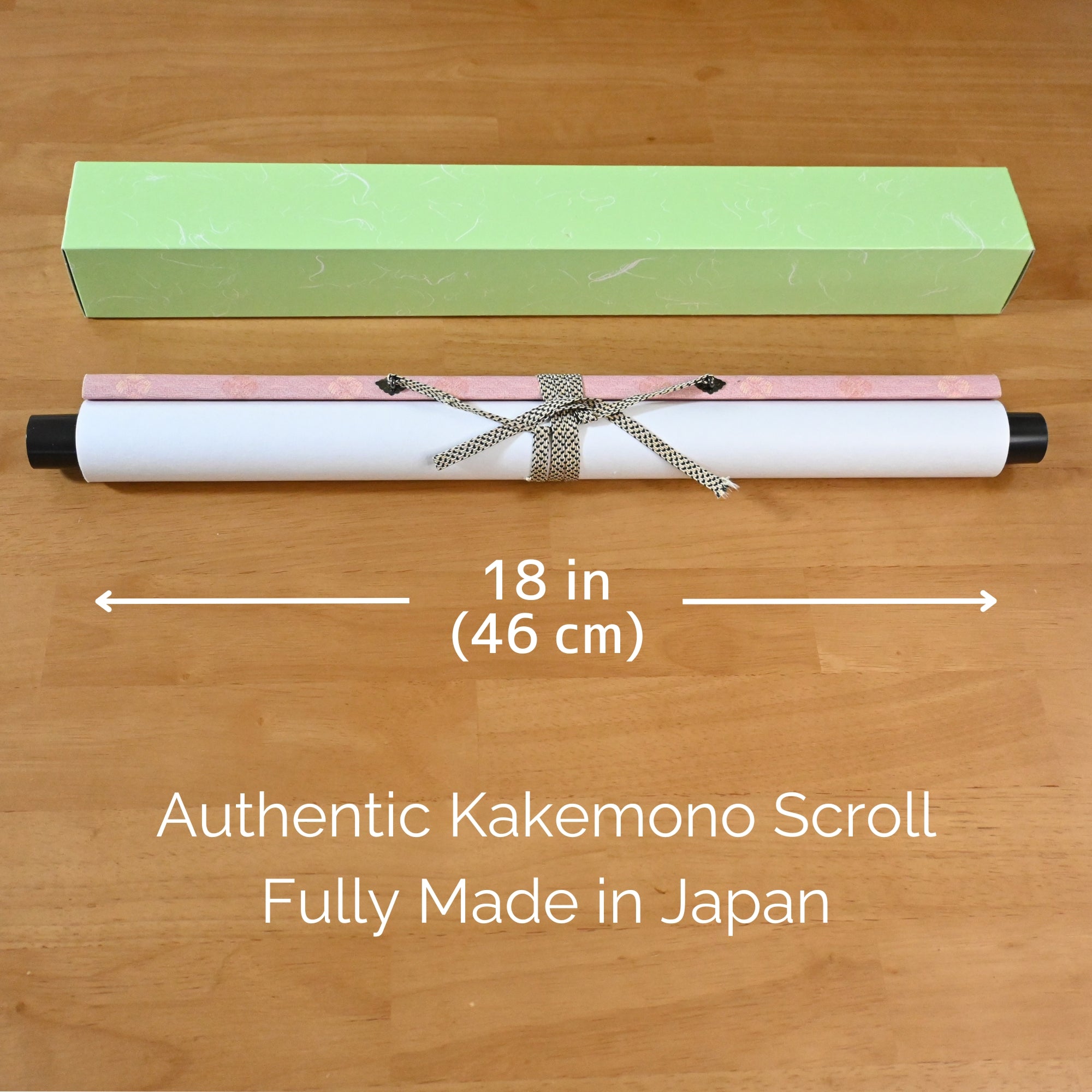 Japanischer Anime Sakura Kakemono Wandrolle – Kimono-Frauen mit Pagode 